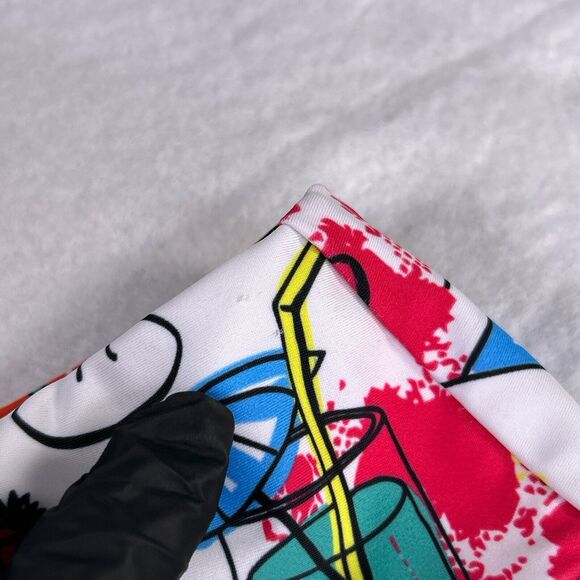 Queen Of The Court Colorful Cocktails Print Tennis Skort Skirt Women's Sz Medium - Picture 2 of 13